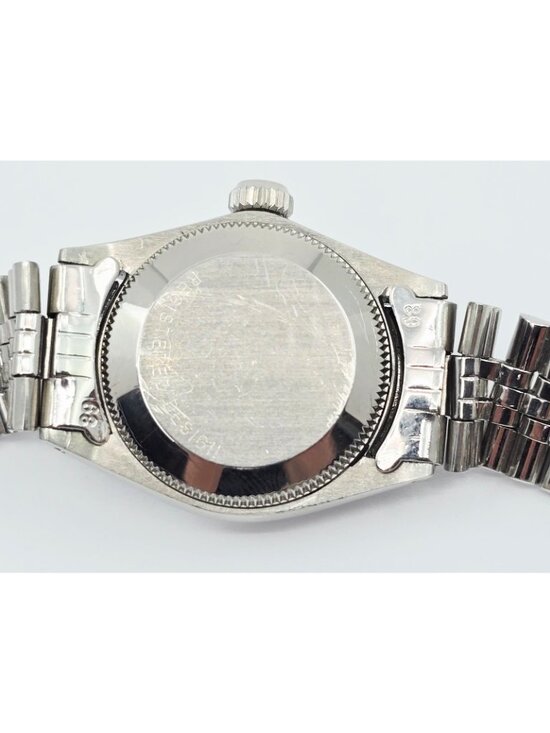 Rolex Lady Date 6516 Datejust Dial Black Tritium Jubilee 24mm Vintage Watch